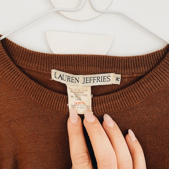 Vintage 30% Wool Burnt Orange Crewneck - Picture 8 of 9